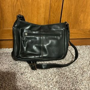 black purse, unknown brand